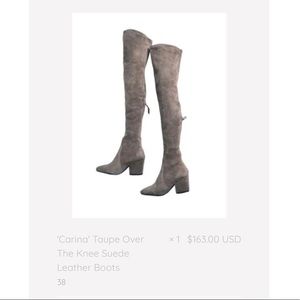 (3) Pairs of Goodnight Macaroon Knee High Boots (Taupe, Cognac/Brown and Black)